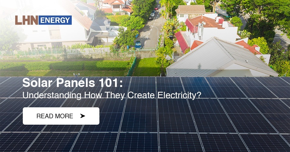 Solar panels positioned under sunlight